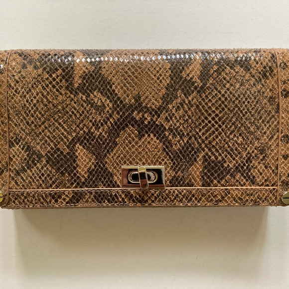 Alexis Hudson Lucy Crossbody Handbag/Amber Snake//NEW/$325 RETAIL! - Picture 6 of 12